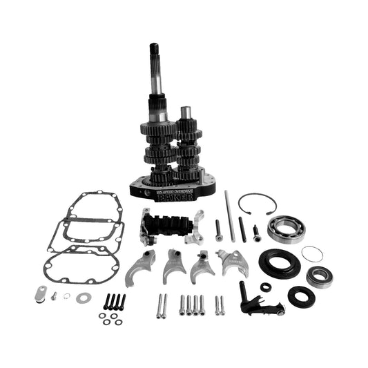 BAKER DRIVETRAIN - GEAR SET - OVERDRIVE/6-SPEED - BLACK - '90-'97 HARLEY-DAVIDSON
