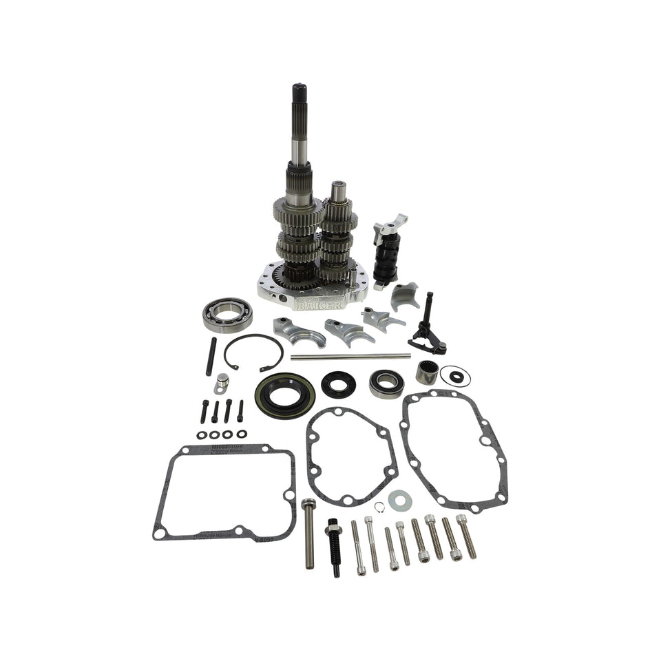 BAKER DRIVETRAIN - GEAR SET - OVERDRIVE/6-SPEED - BLACK - SOFTAIL/DYNA/FXR