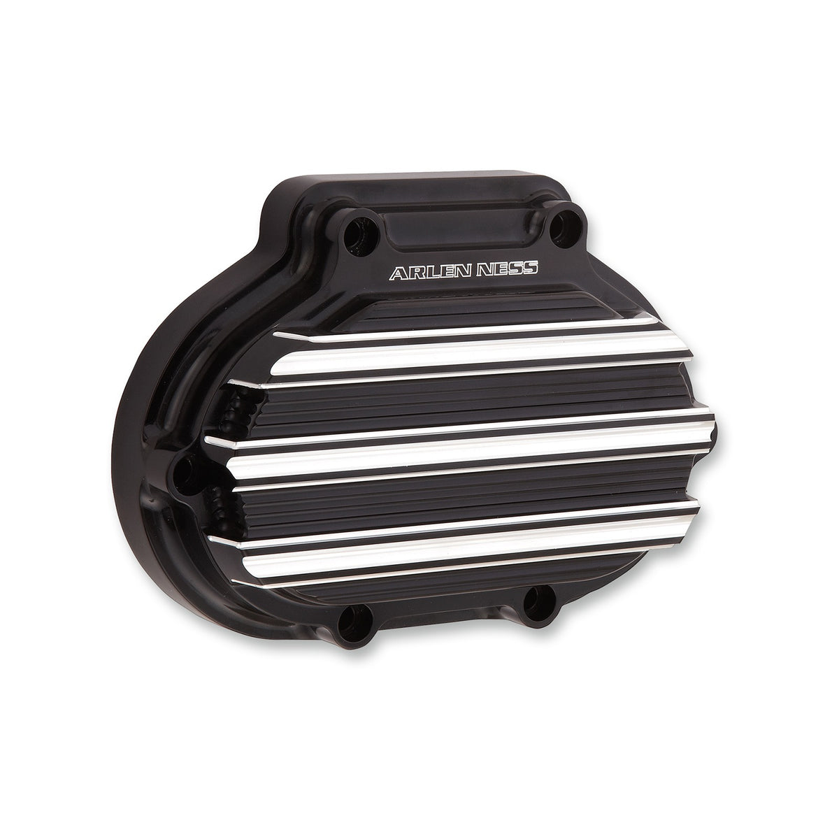 ARLEN NESS - 10-GAUGE TRANSMISSION SIDE COVER - BLACK/MACHINED - HARLEY-DAVIDSON