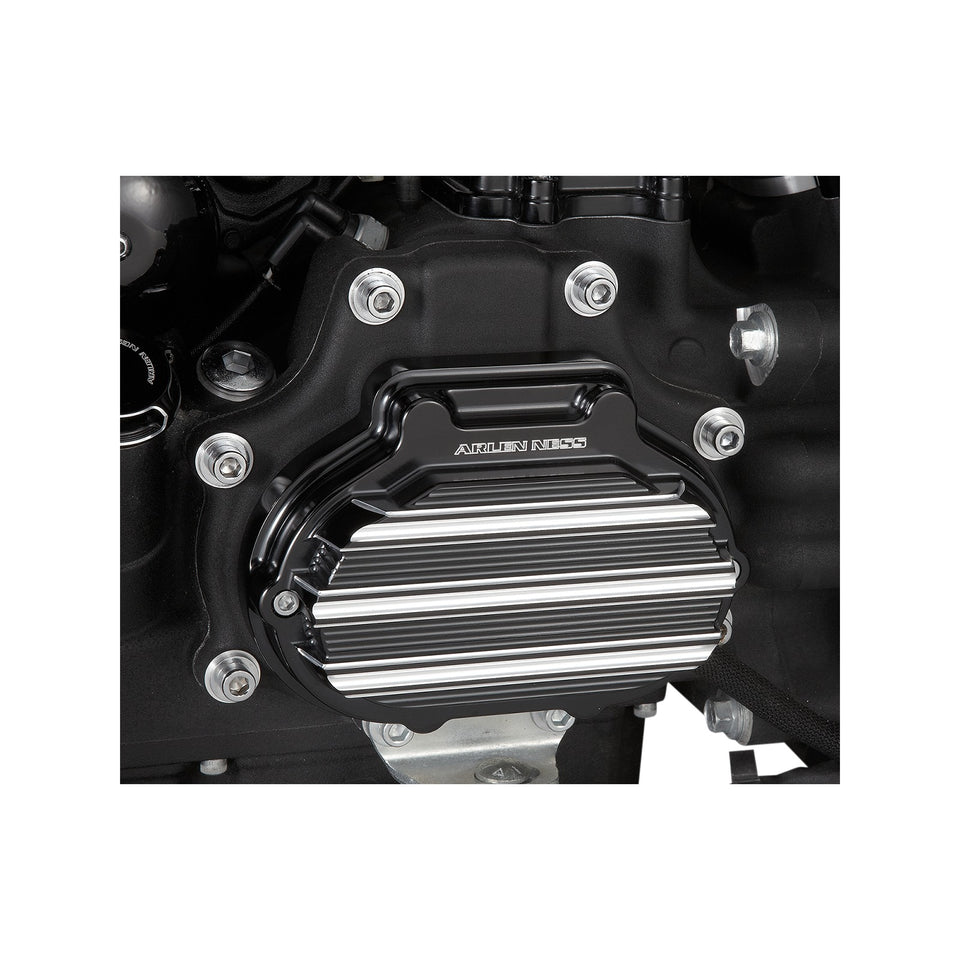 ARLEN NESS - 10-GAUGE HYDRAULIC CLUTCH ACTUATOR COVER - BLACK/MACHINED - '14-'20 HARLEY-DAVIDSON