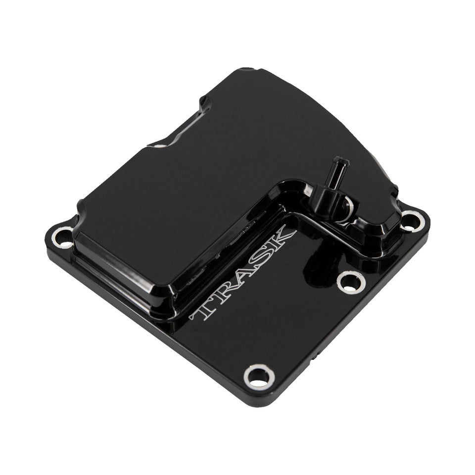 TRASK - CHECKM8(TM) TRANSMISSION TOP COVER - VENTED - BLACK