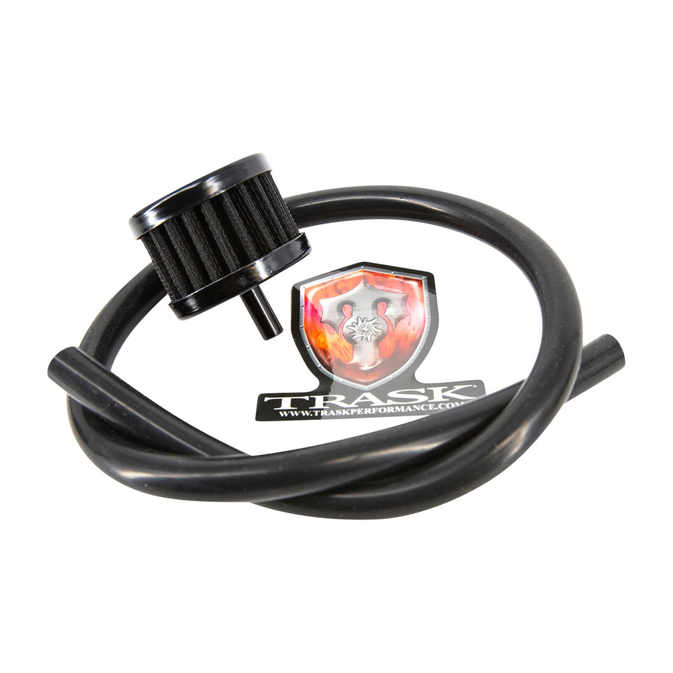 TRASK - CHECKM8(TM) TRANSMISSION TOP COVER - VENTED - BLACK