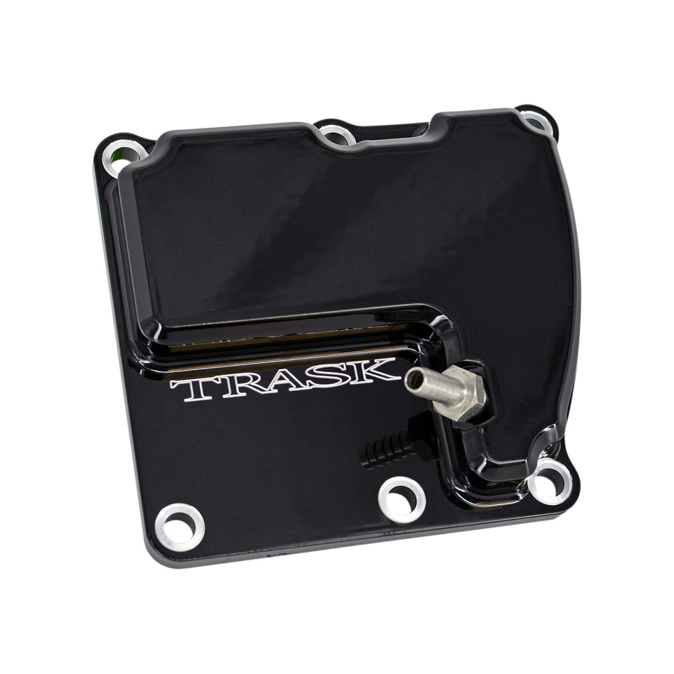 TRASK - CHECKM8(TM) TRANSMISSION TOP COVER - VENTED - CHROME