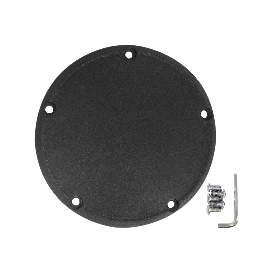 DRAG SPECIALTIES - DERBY COVER - WRINKLE BLACK - 5 HOLE - '99-'18 BIG TWIN