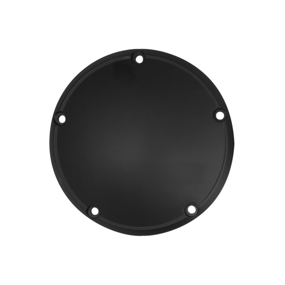DRAG SPECIALTIES - DERBY COVER - SATIN BLACK - 5 HOLE - '99-'18 BIG TWIN