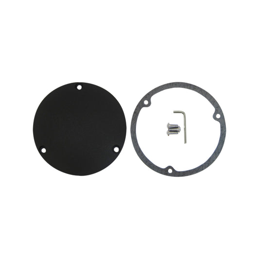 DRAG SPECIALTIES - DERBY COVER - WRINKLE BLACK - 3 HOLE - '70-'98 BIG TWIN