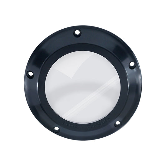 BARNETT - DERBY COVER - SCORPION SERIES - BLACK/ANODIZED - 5 HOLE