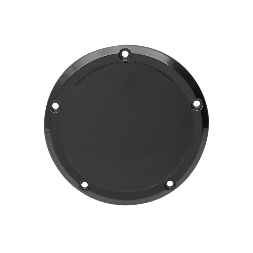 DRAG SPECIALTIES - DERBY COVER - GLOSS BLACK - 5 HOLE - '15-'26 HARLEY-DAVIDSON