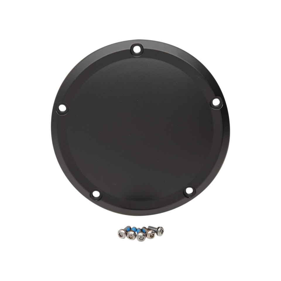 DRAG SPECIALTIES - DERBY COVER - MATTE BLACK - 5 HOLE - '15-'26 HARLEY-DAVIDSON