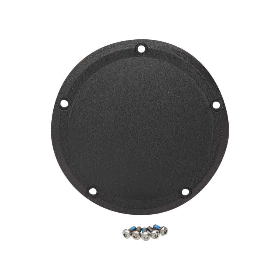 DRAG SPECIALTIES - DERBY COVER - WRINKLE BLACK - 5 HOLE - '15-'26 HARLEY-DAVIDSON