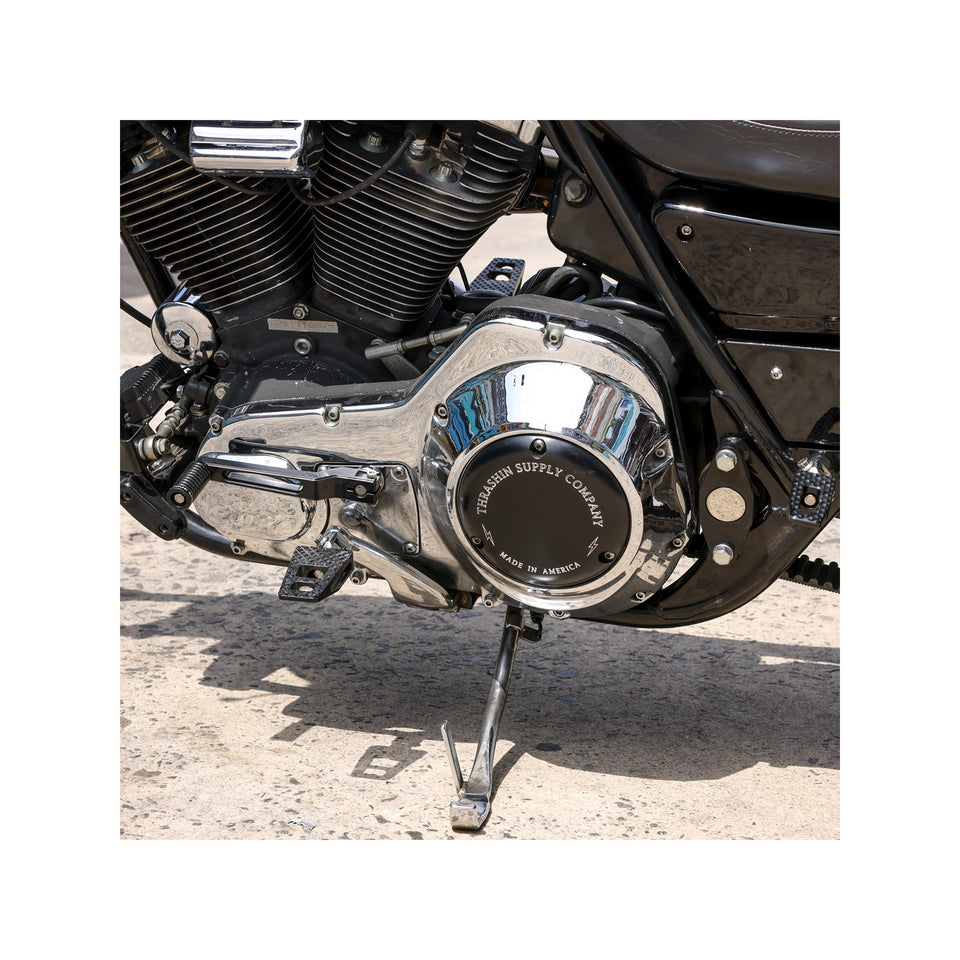 THRASHIN SUPPLY CO. - DERBY COVER - BLACK/MACHINED - CLASSIC - 3 HOLE