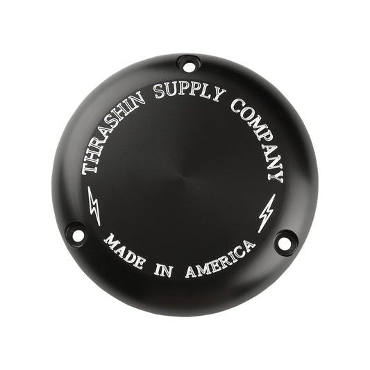 THRASHIN SUPPLY CO. - DERBY COVER - BLACK/MACHINED - CLASSIC - 3 HOLE