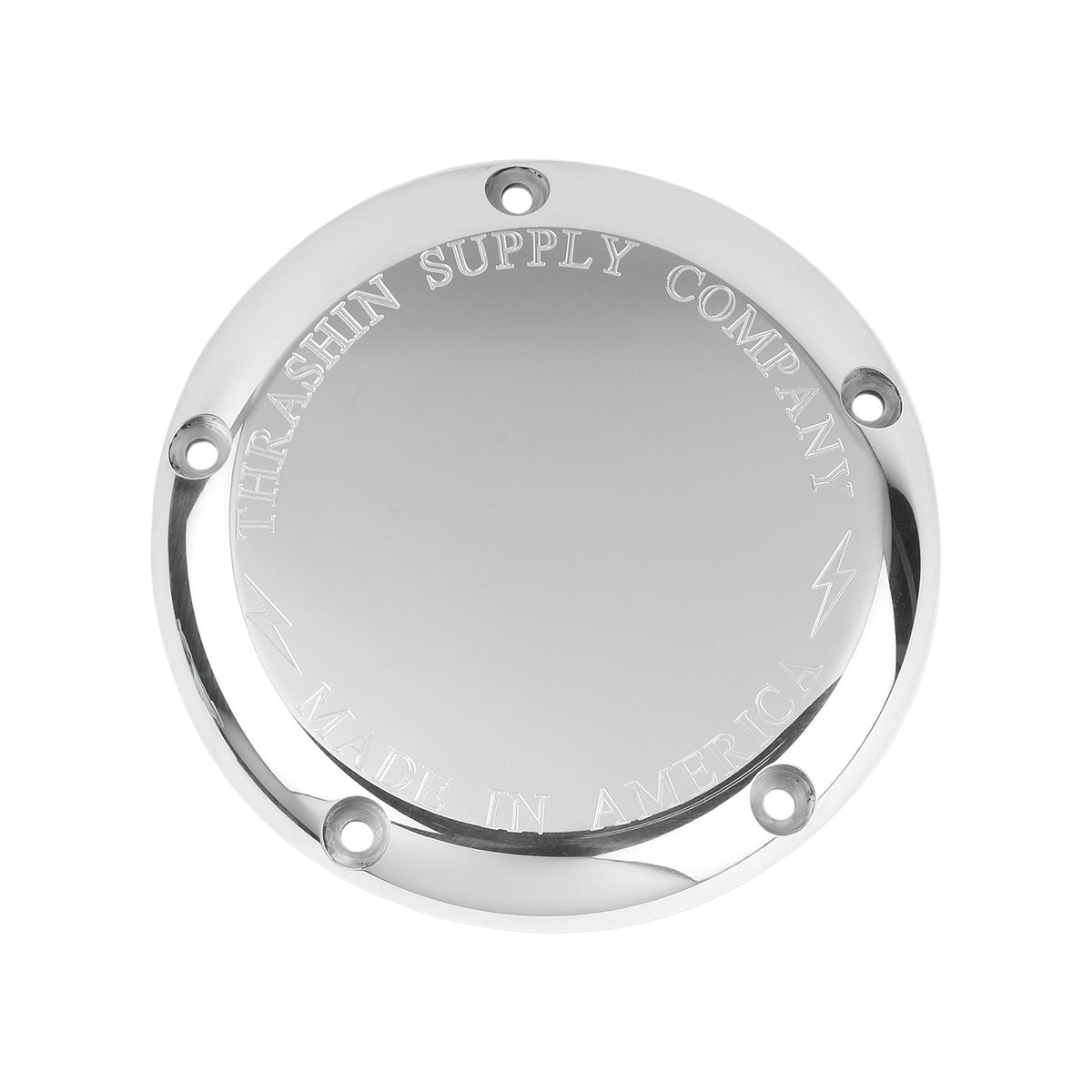 THRASHIN SUPPLY CO. - DERBY COVER INCLUDES GASKET - CLASSIC - CHROME - 5 HOLE