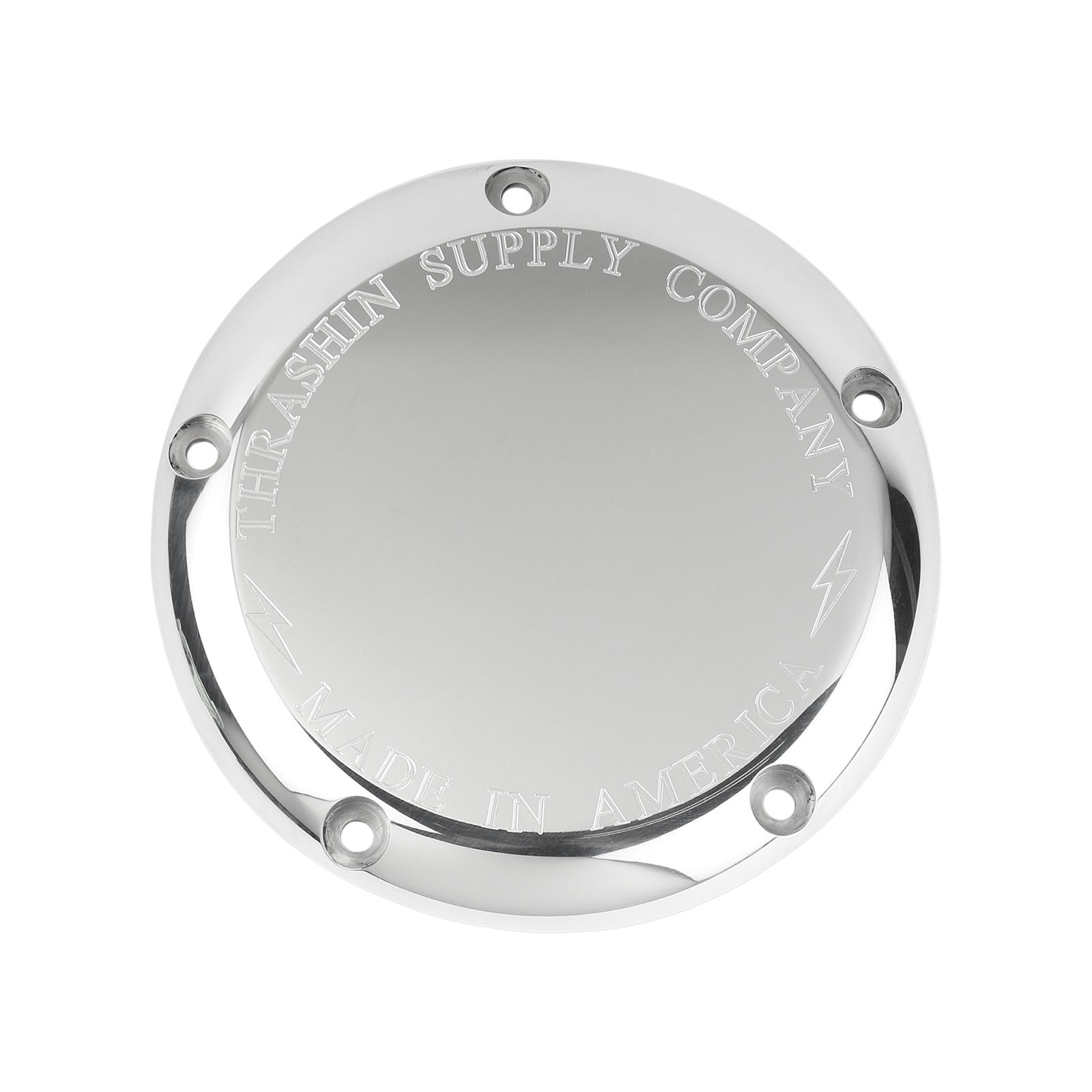 THRASHIN SUPPLY CO. - DERBY COVER INCLUDES GASKET - CLASSIC - CHROME - 5 HOLE