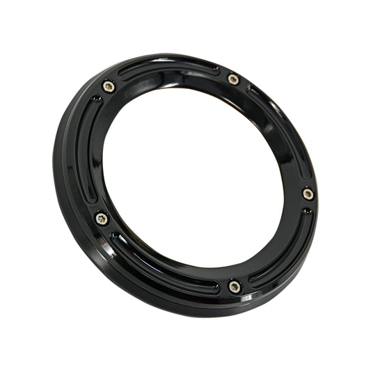 TRASK - ASSAULT DERBY COVER WITH WINDOW - GLOSS BLACK - TOURING/TRIKE