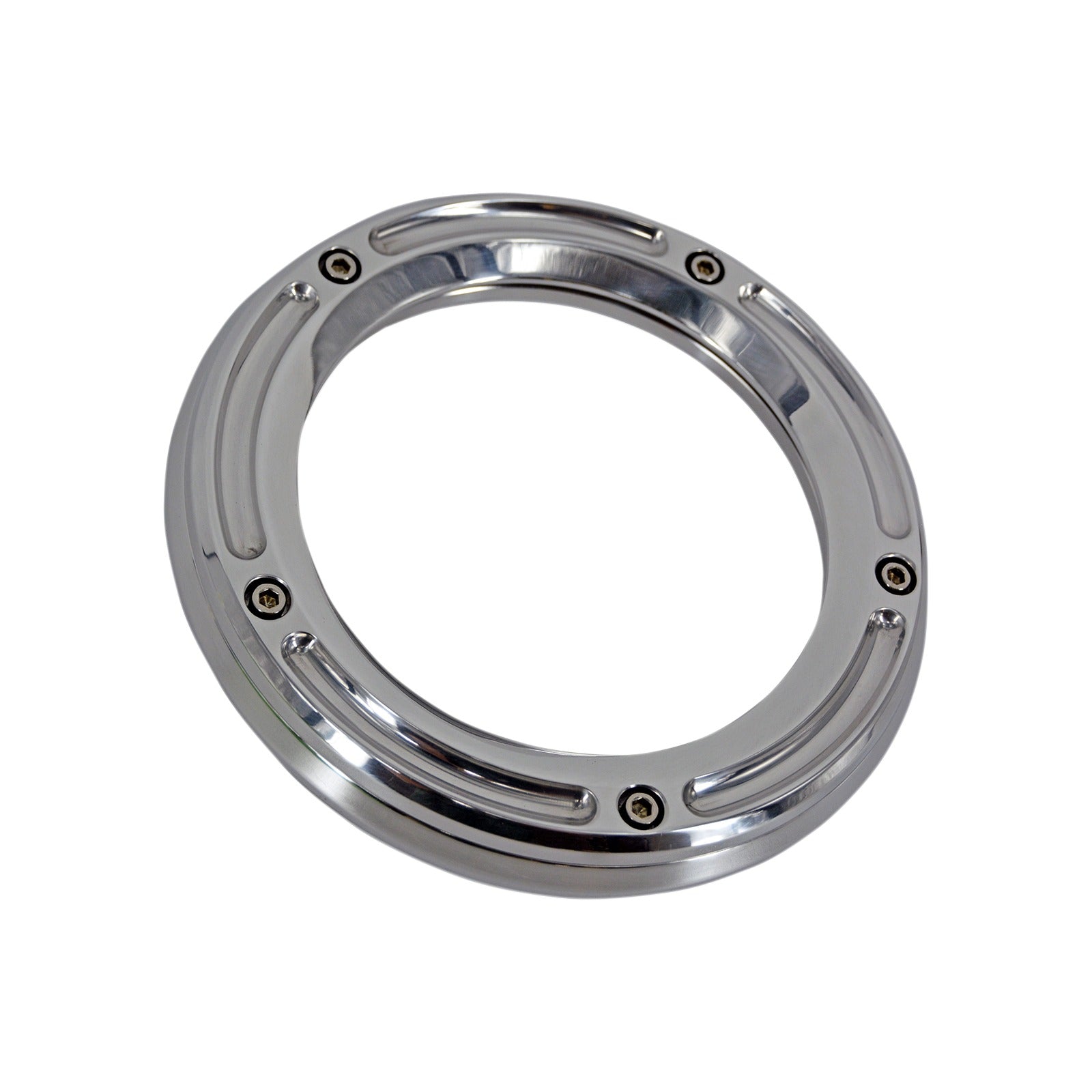 TRASK - ASSAULT DERBY COVER WITH WINDOW- CHROME - TOURING/TRIKE
