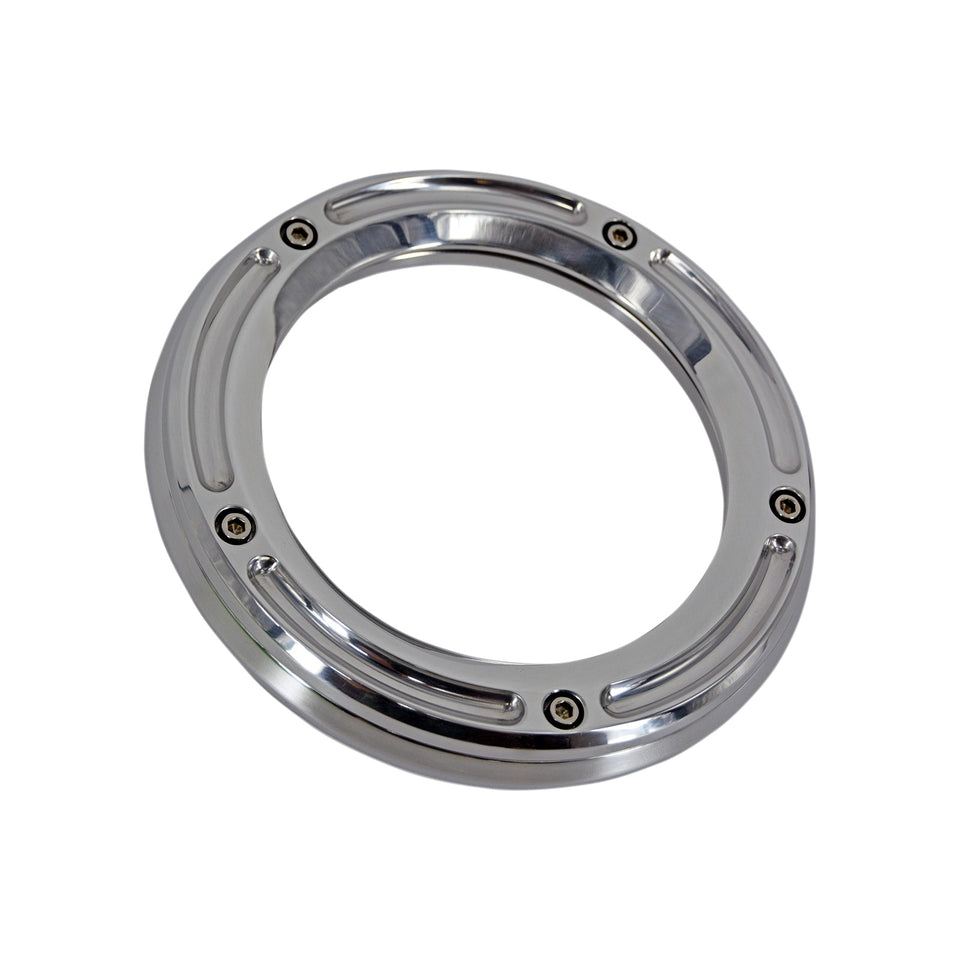 TRASK - ASSAULT DERBY COVER WITH WINDOW- CHROME - TOURING/TRIKE