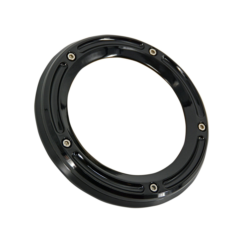 TRASK - ASSAULT DERBY COVER WITH WINDOW - GLOSS BLACK - BIG TWIN
