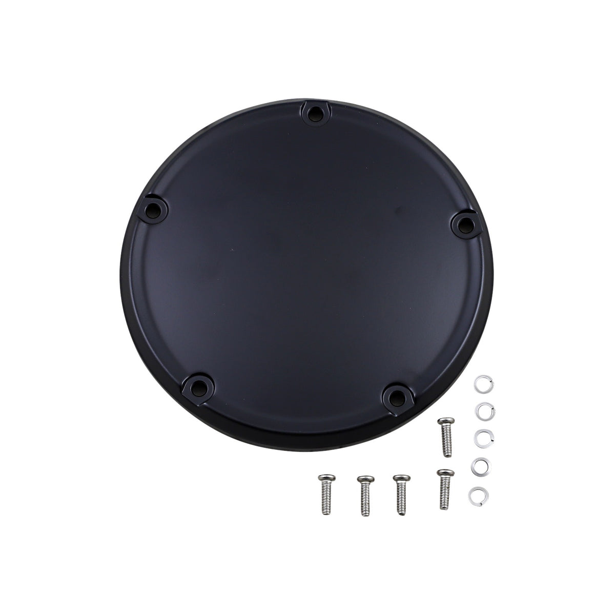 DRAG SPECIALTIES - DERBY COVER - MATTE BLACK - 5 HOLE - '18-'26 SOFTAIL