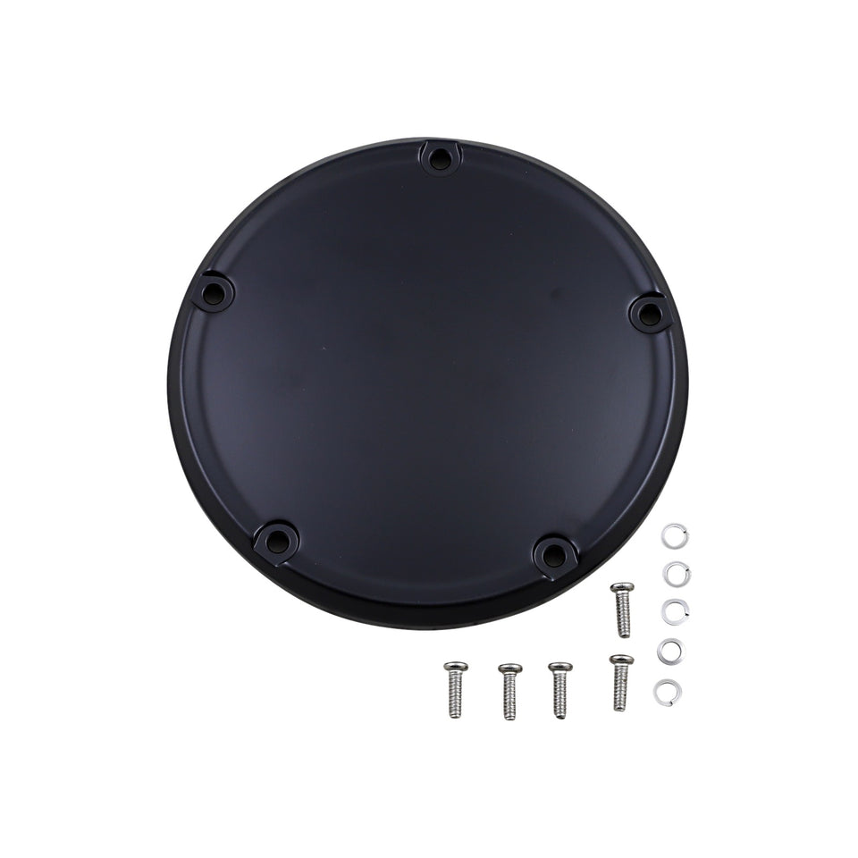 DRAG SPECIALTIES - DERBY COVER - MATTE BLACK - 5 HOLE - '18-'26 SOFTAIL