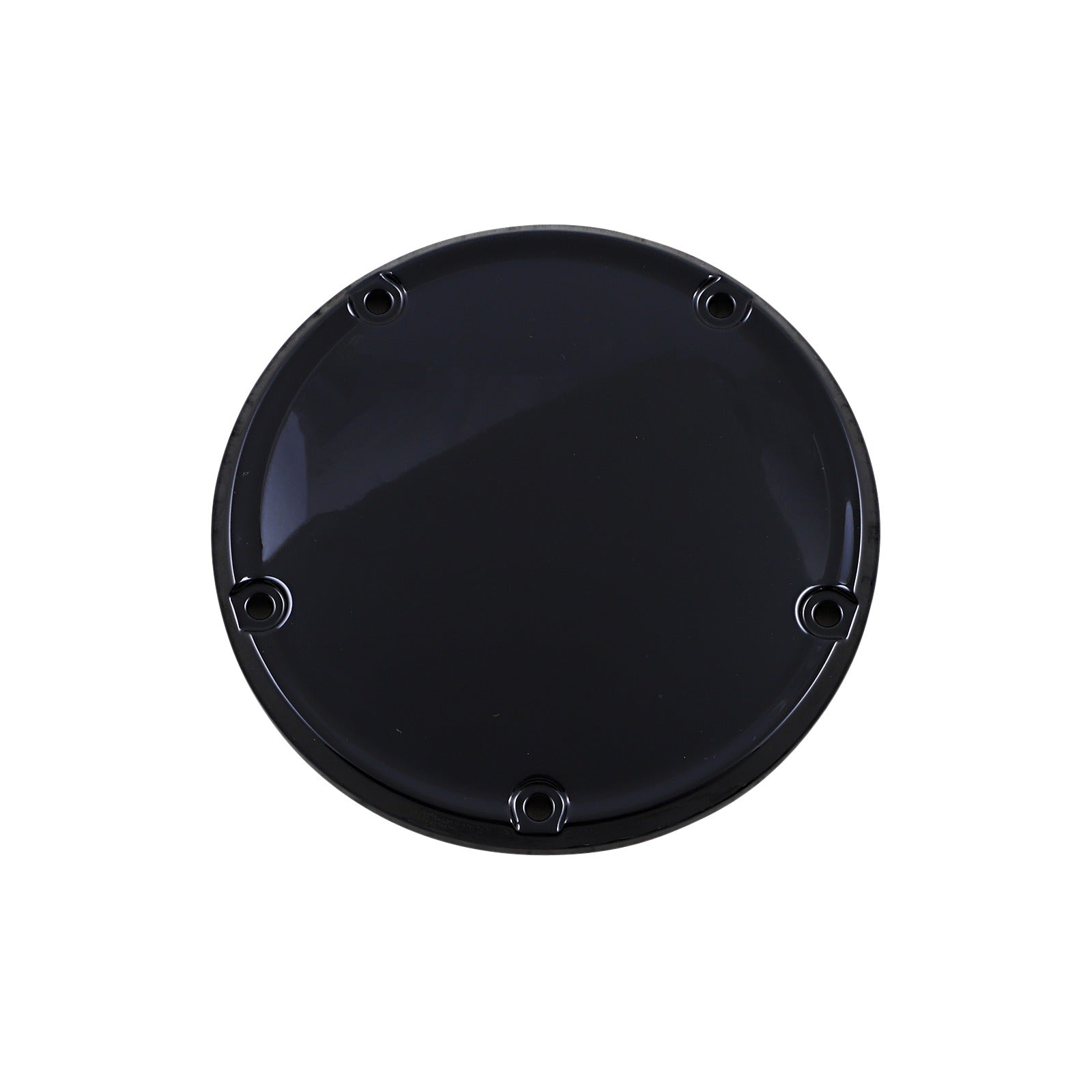 DRAG SPECIALTIES - DERBY COVER - GLOSS BLACK - 5 HOLE - '18-'26 SOFTAIL