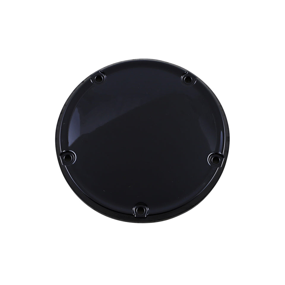 DRAG SPECIALTIES - DERBY COVER - GLOSS BLACK - 5 HOLE - '18-'26 SOFTAIL