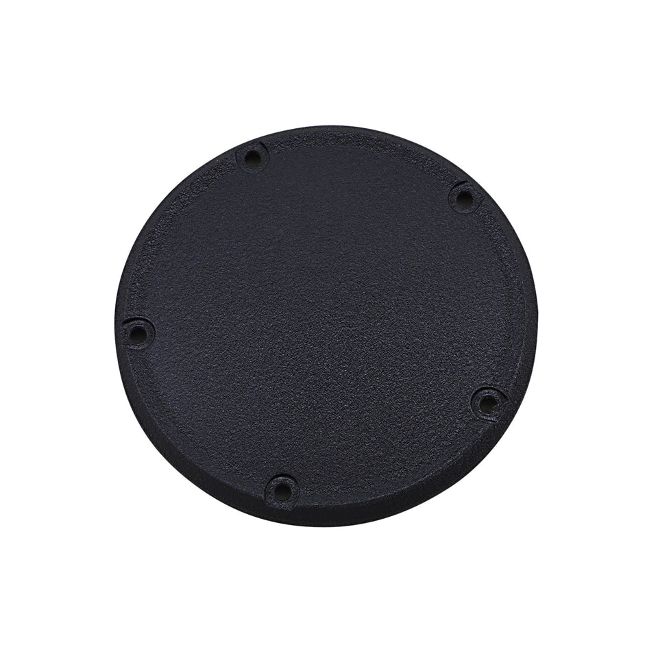 DRAG SPECIALTIES - DERBY COVER - WRINKLE BLACK - 5 HOLE - '18-'26 SOFTAIL