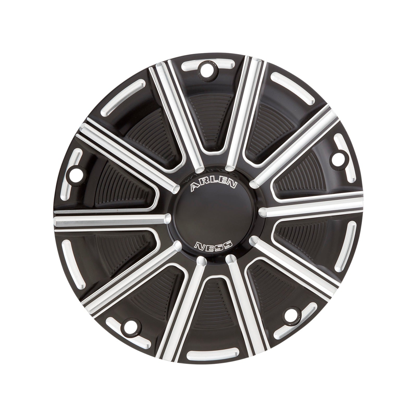 ARLEN NESS - 10-GAUGE DERBY COVER - BLACK/MACHINED - TOURING/TRIKE