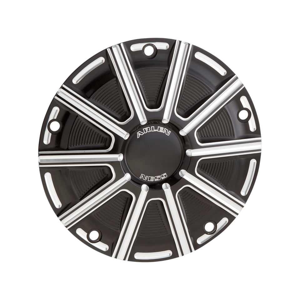 ARLEN NESS - 10-GAUGE DERBY COVER - BLACK/MACHINED - TOURING/TRIKE