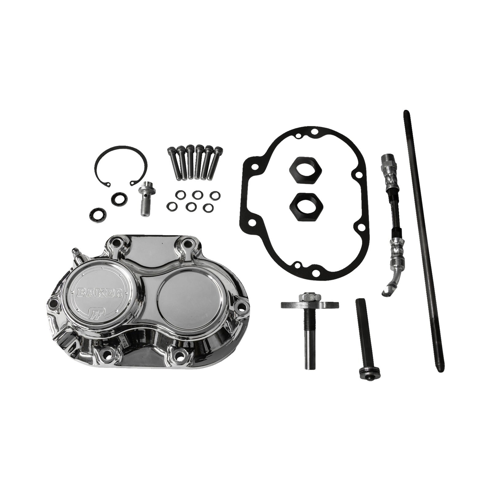 BAKER DRIVETRAIN - TRANSMISSION SIDE COVER ASSEMBLY - FUNCTION-FORMED(TM) - POLISHED - M8