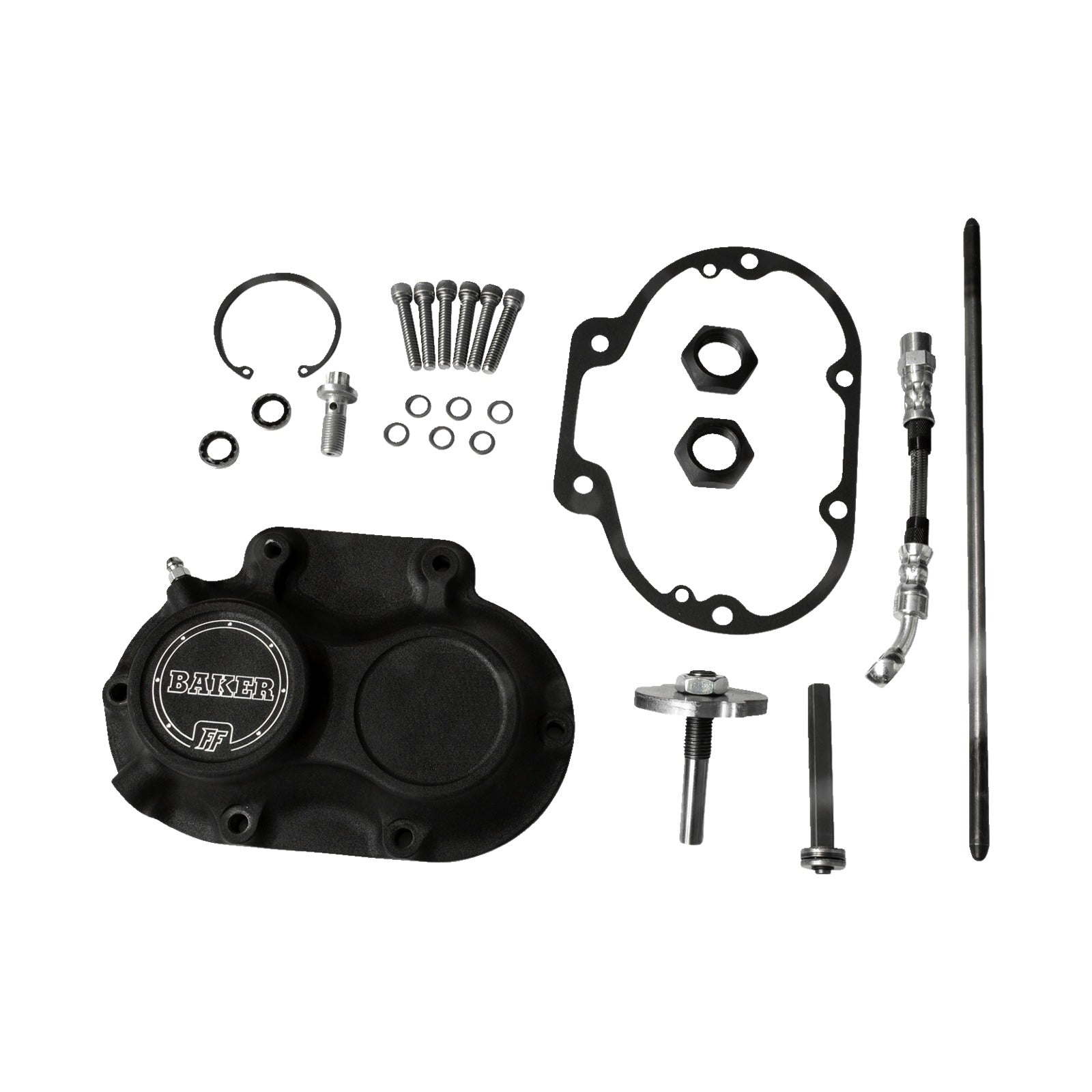 BAKER DRIVETRAIN - TRANSMISSION SIDE COVER ASSEMBLY - FUNCTION-FORMED(TM) - BLACK - M8