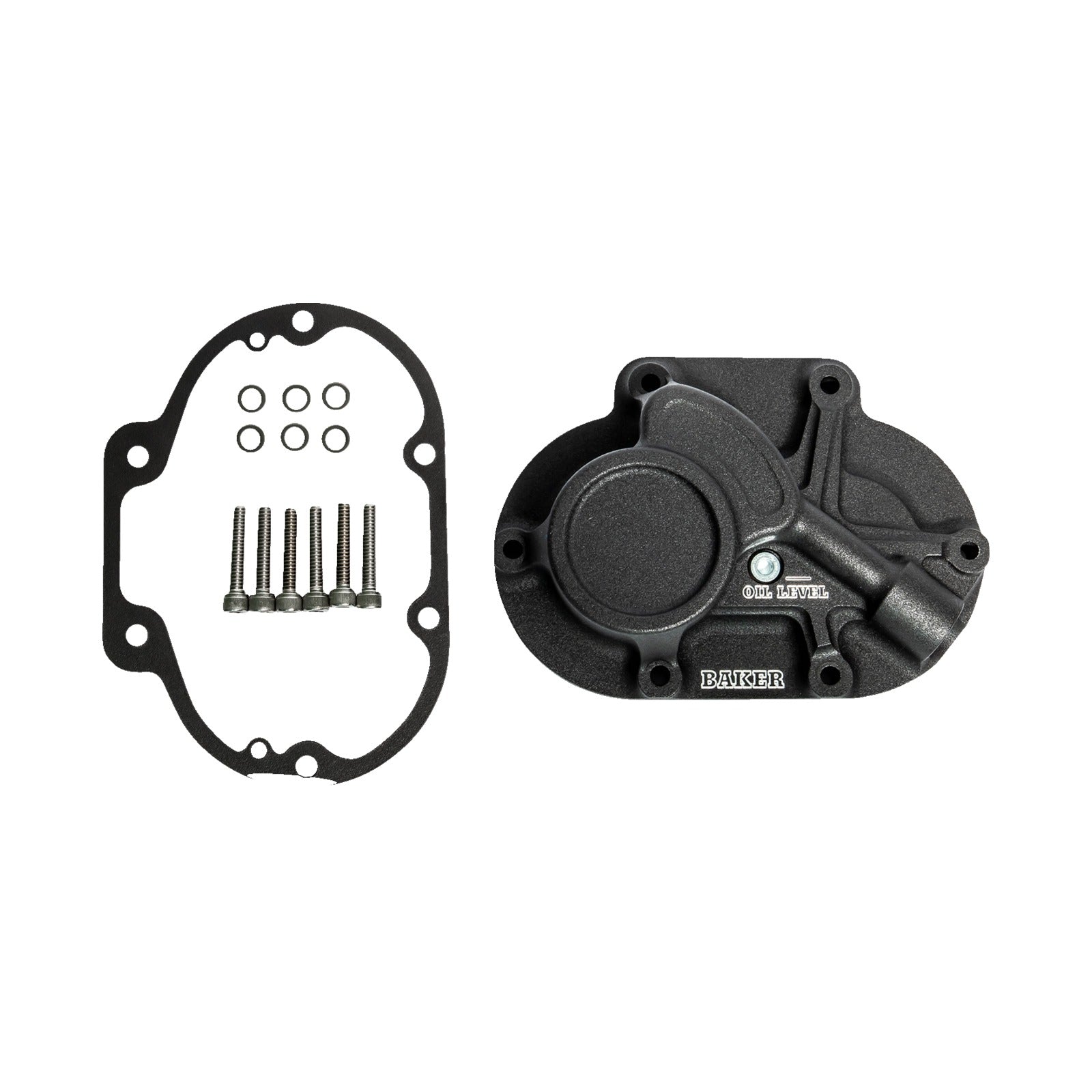 BAKER DRIVETRAIN - TRANSMISSION SIDE COVER ASSEMBLY - FUNCTION-FORMED(TM)/CABLE TYPE - WRINKLE BLACK