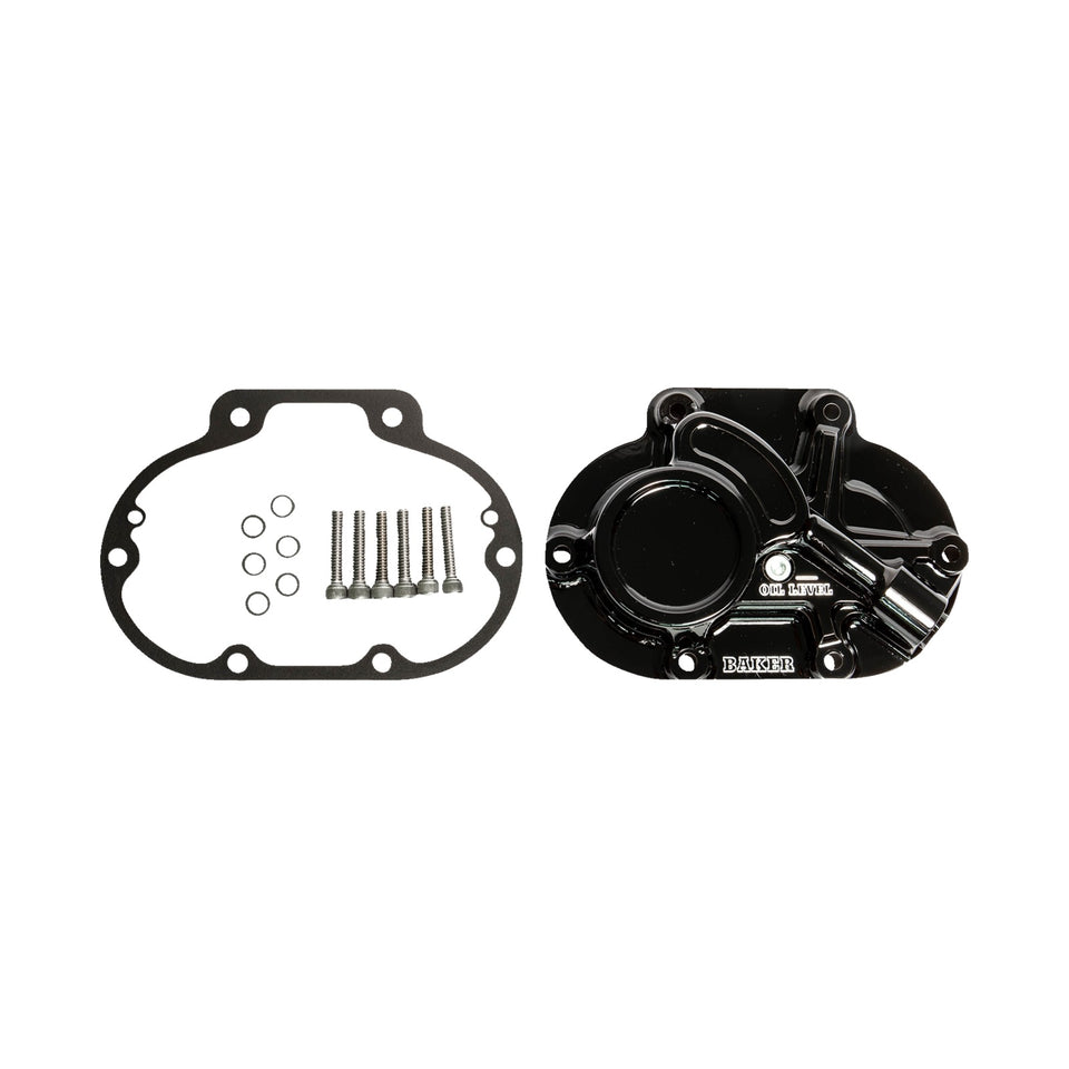 BAKER DRIVETRAIN - TRANSMISSION SIDE COVER ASSEMBLY - FUNCTION-FORMED(TM)/CABLE TYPE - GLOSS BLACK