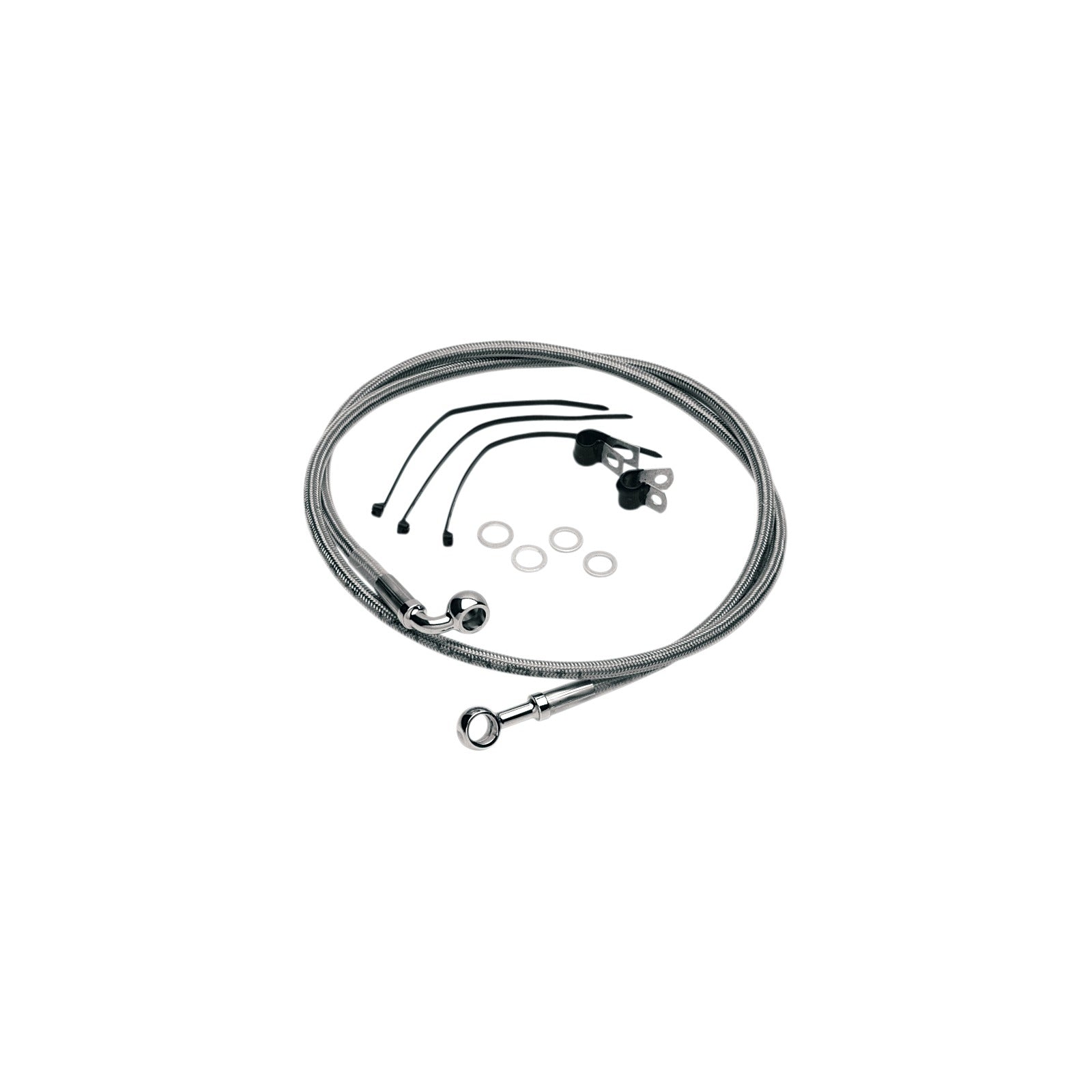 DRAG SPECIALTIES - BRAKE LINE - FRONT (UPPER) - STAINLESS STEEL