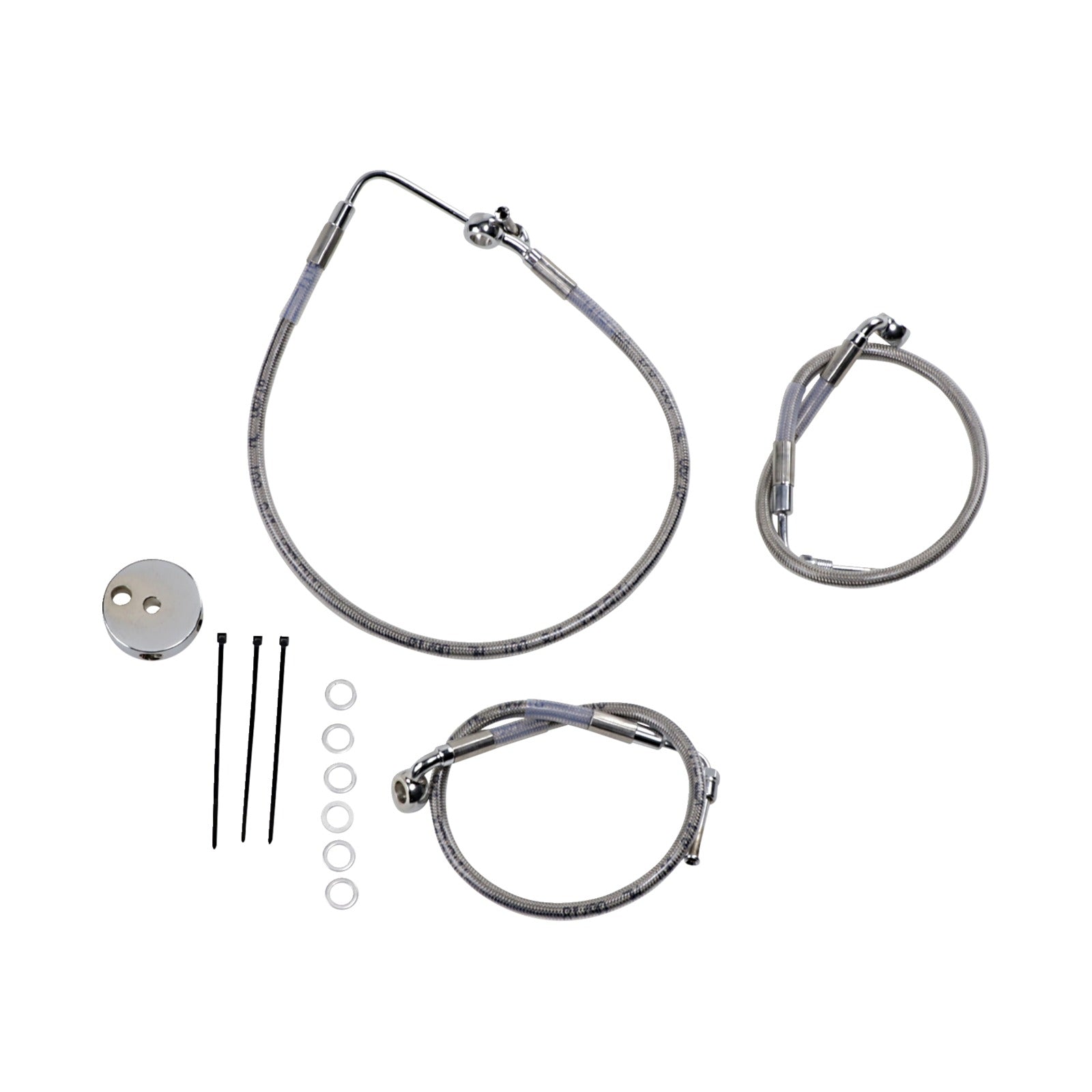 DRAG SPECIALTIES - BRAKE LINE - FRONT (LOWER/UPPER) - STAINLESS STEEL
