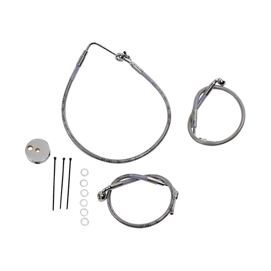 DRAG SPECIALTIES - BRAKE LINE - FRONT (LOWER/UPPER) - STAINLESS STEEL