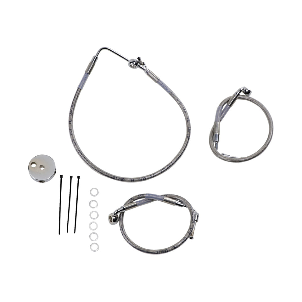 DRAG SPECIALTIES - BRAKE LINE - FRONT (LOWER/UPPER) - STAINLESS STEEL