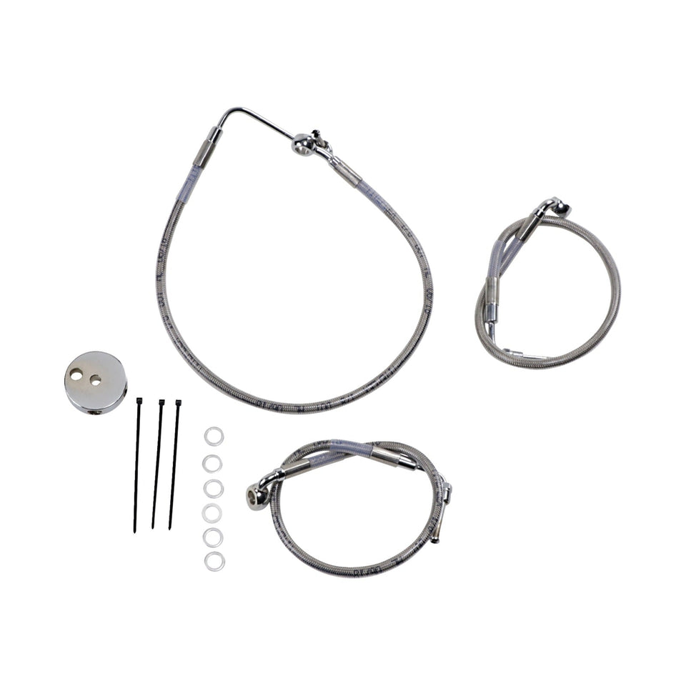 DRAG SPECIALTIES - BRAKE LINE - FRONT (LOWER/UPPER) - STAINLESS STEEL