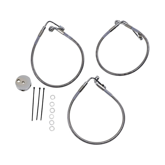 DRAG SPECIALTIES - BRAKE LINE - FRONT (LOWER/UPPER) - STAINLESS STEEL