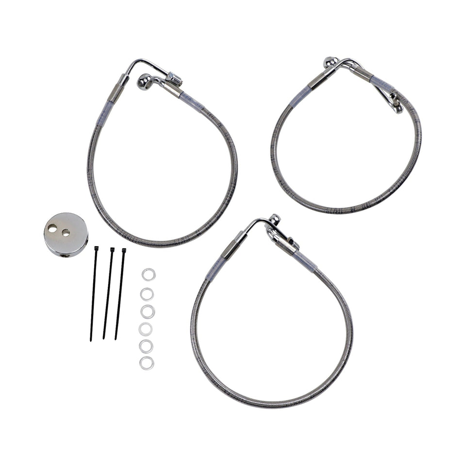 DRAG SPECIALTIES - BRAKE LINE - FRONT (LOWER/UPPER) - STAINLESS STEEL