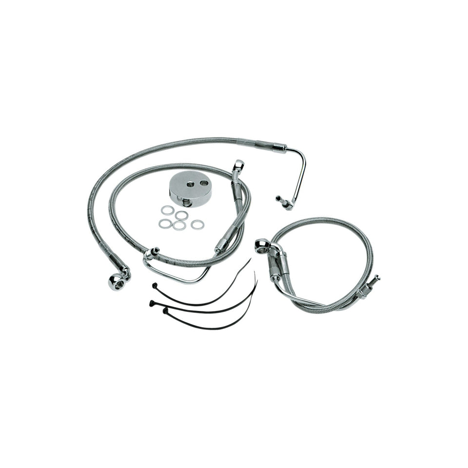 DRAG SPECIALTIES - BRAKE LINE - FRONT (LOWER/UPPER) - STAINLESS STEEL