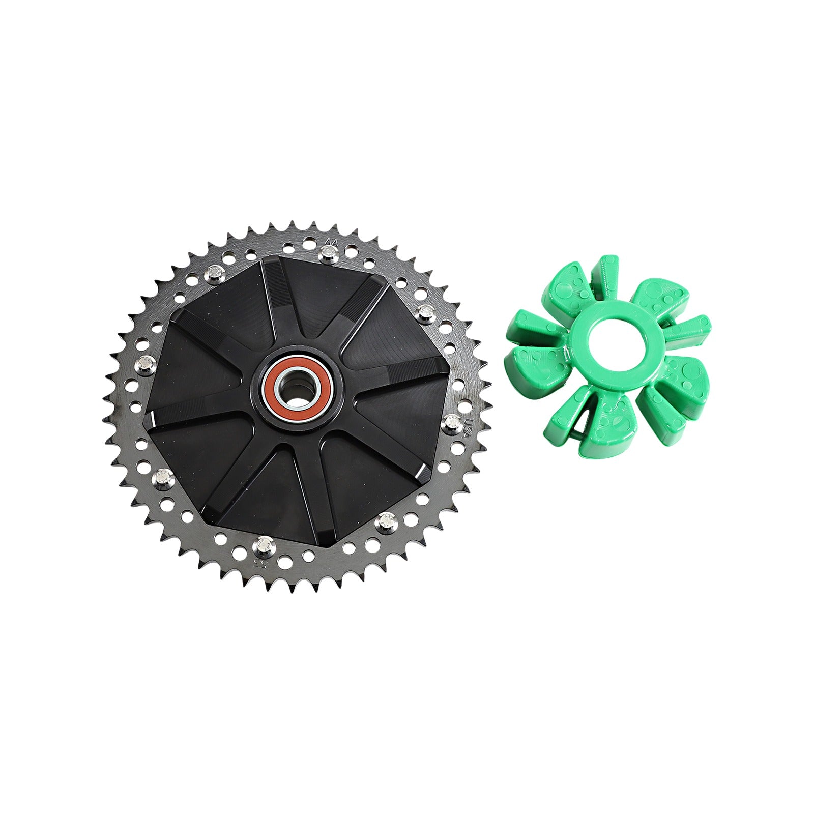 ALLOY ART - CUSH DRIVE SPROCKET - BLACK - 53 TOOTH