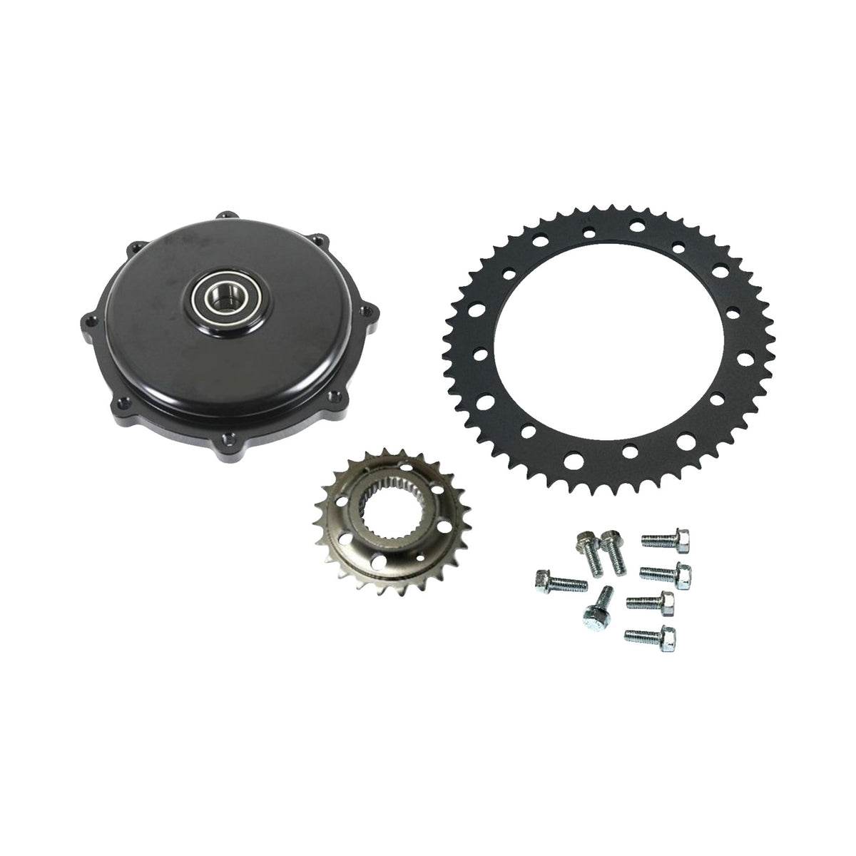 DRAG SPECIALTIES - CONVERSION SPROCKET KIT - BLACK - M8 TOURING