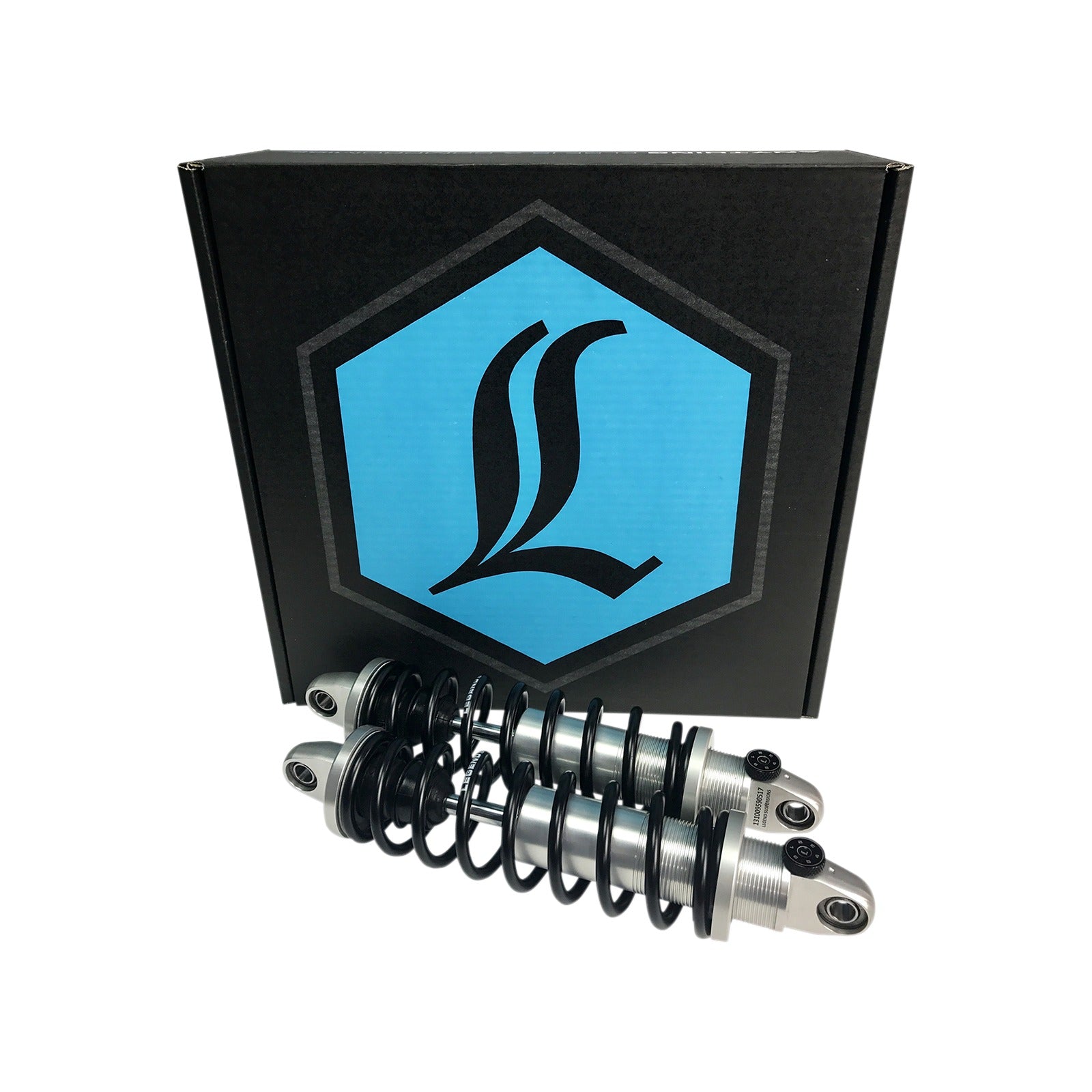 LEGEND SUSPENSION - REVO-A ADJUSTABLE DYNA COIL SUSPENSION - 14" - CLEAR ANODIZED - HEAVY-DUTY