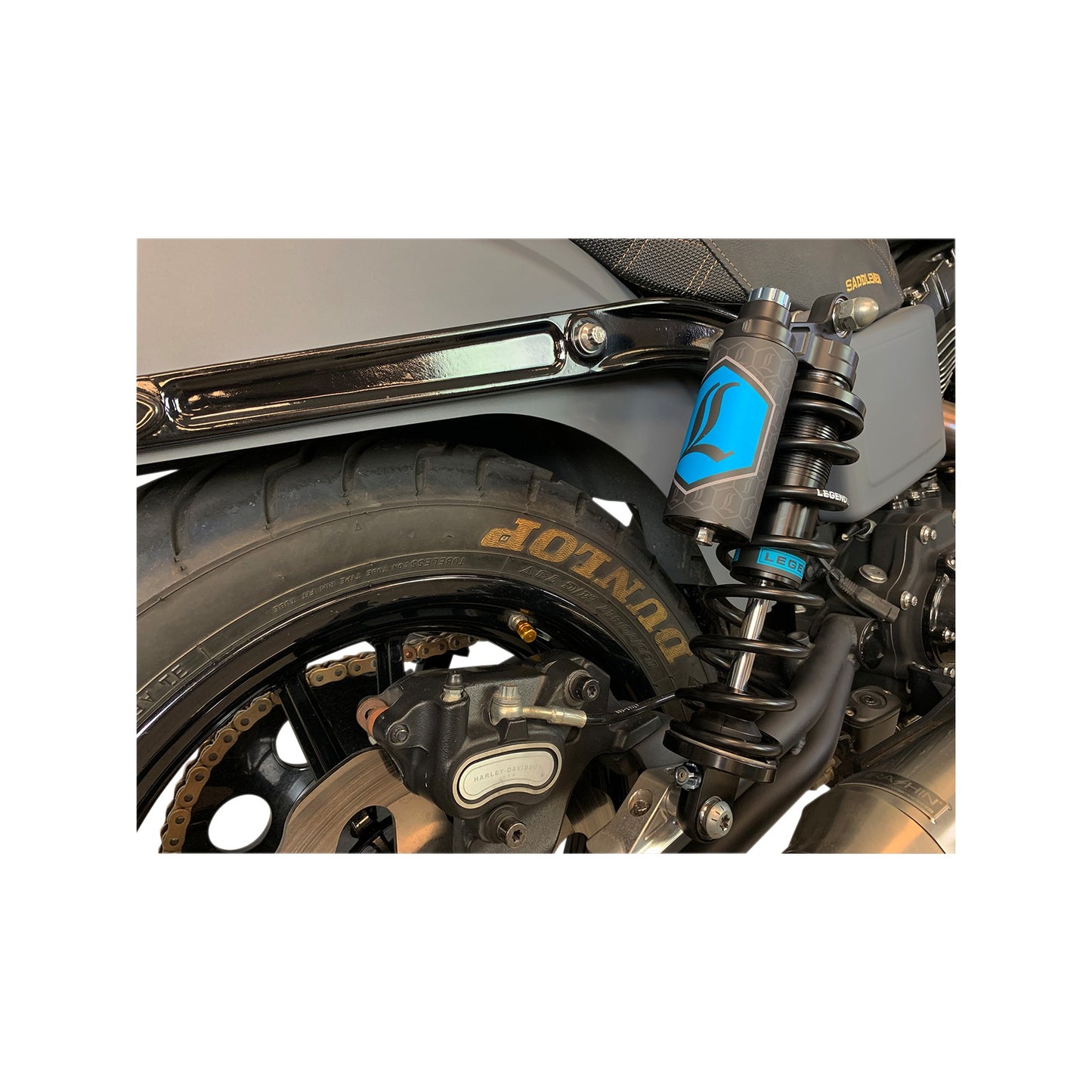 LEGEND SUSPENSION - REVO ARC PIGGYBACK SHOCKS - 13" - STANDARD - BLACK - '99-'17 DYNA