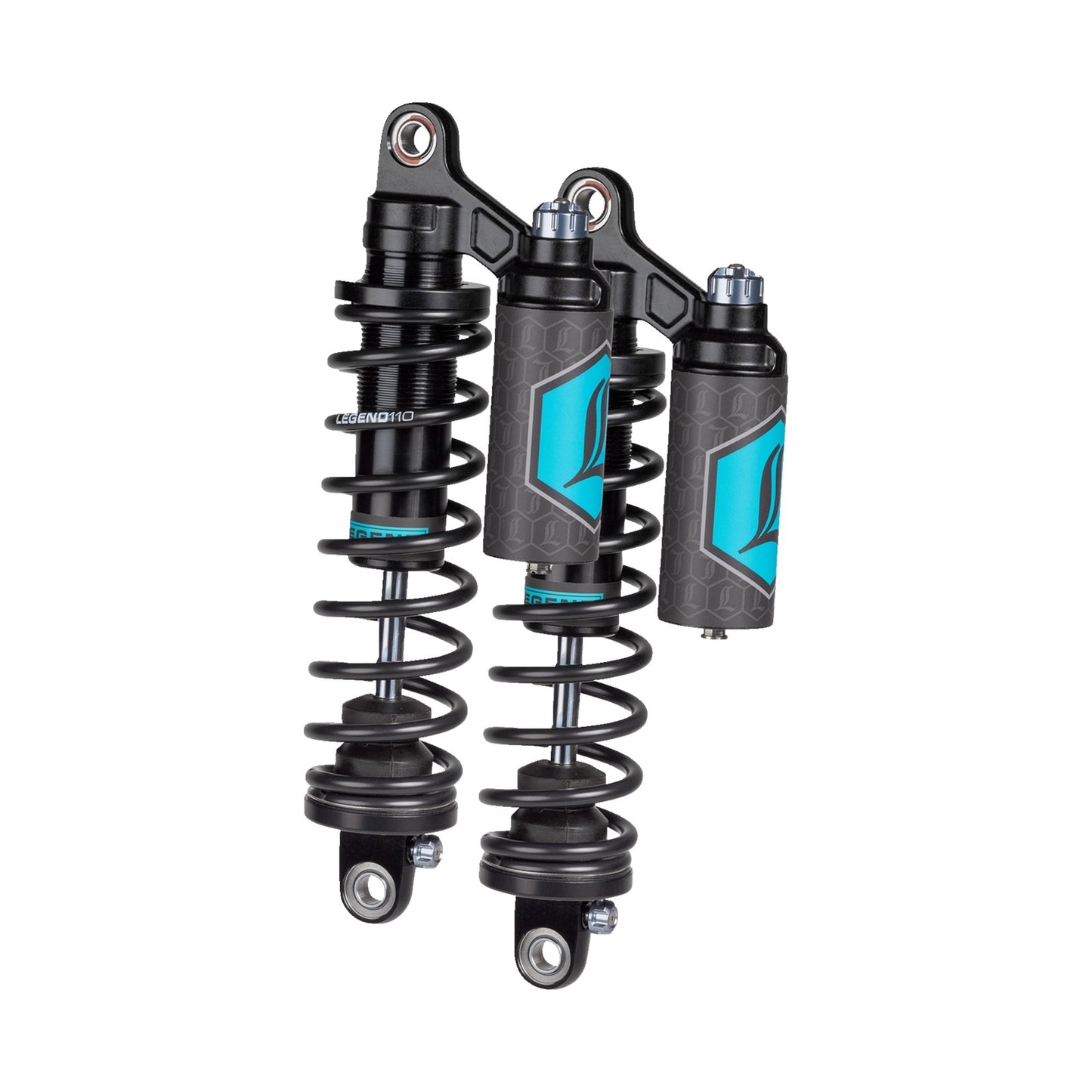 LEGEND SUSPENSION - REVO ARC PIGGYBACK SHOCKS - 13" - STANDARD - BLACK - '99-'17 DYNA