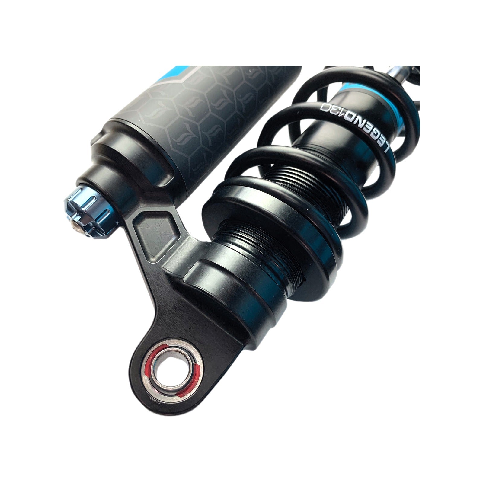 LEGEND SUSPENSION - REVO ARC PIGGYBACK SHOCKS - 13" - STANDARD - BLACK - '99-'17 DYNA
