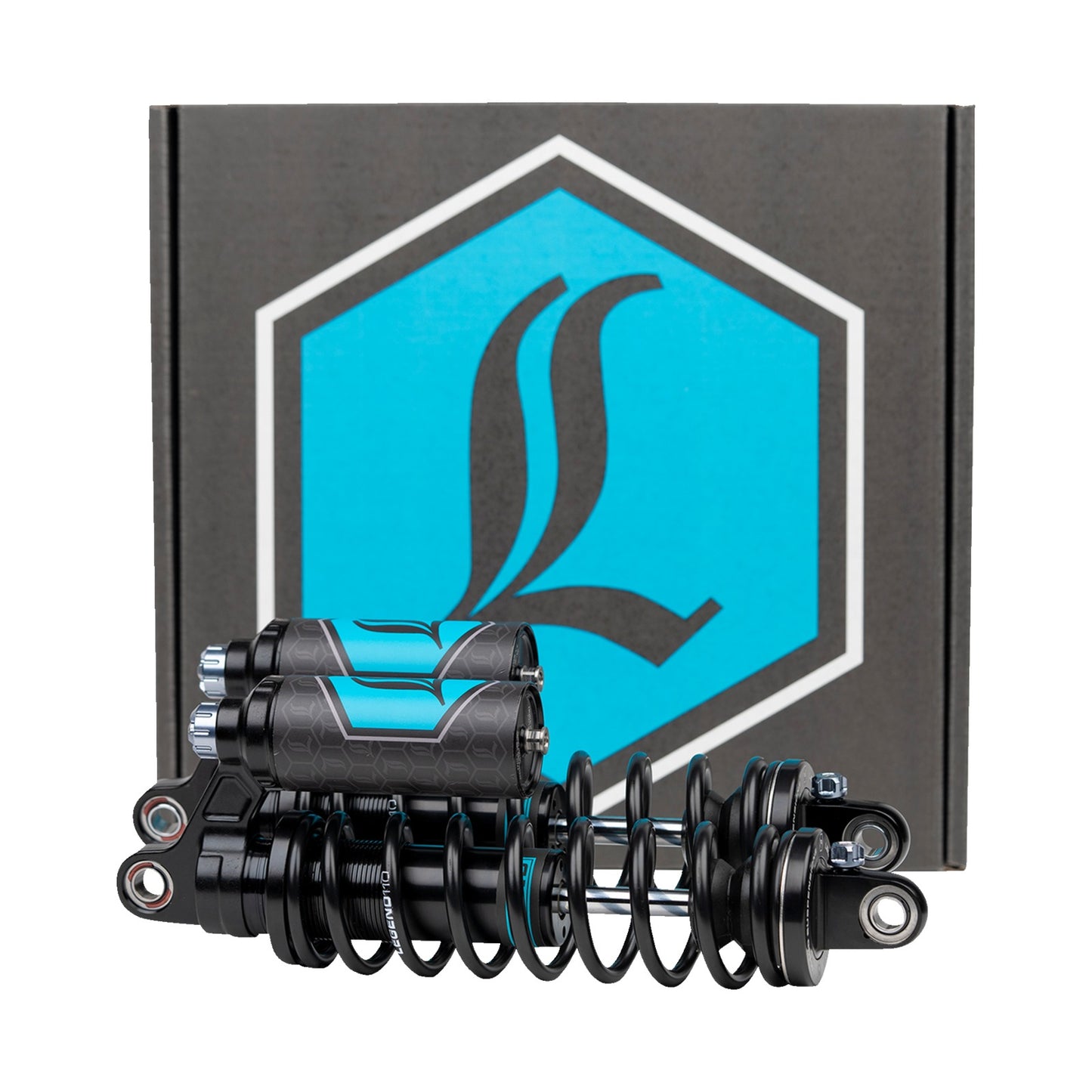 LEGEND SUSPENSION - REVO ARC PIGGYBACK SHOCKS - 13" - STANDARD - BLACK - '99-'17 DYNA