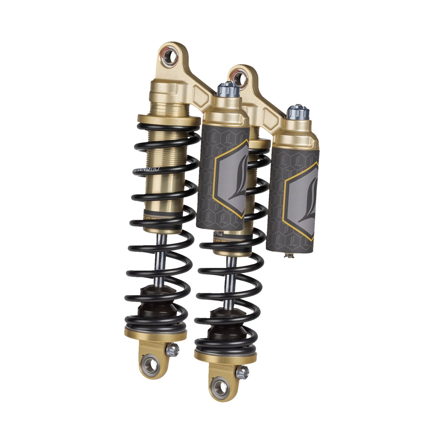 LEGEND SUSPENSION - REVO ARC PIGGYBACK SHOCKS - 14" - STANDARD - GOLD - '99-'17 DYNA