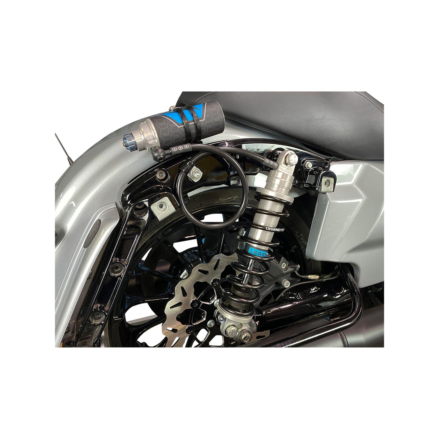 LEGEND SUSPENSION - REVO ARC REMOTE RESERVOIR SHOCKS - 13" - STANDARD - CLEAR
